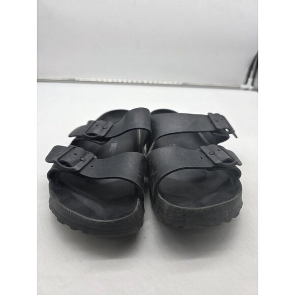 Birkenstock Arizona EVA Sandals Womens Size 7 Womens 6 Black Two Strap Slides - Picture 2 of 11